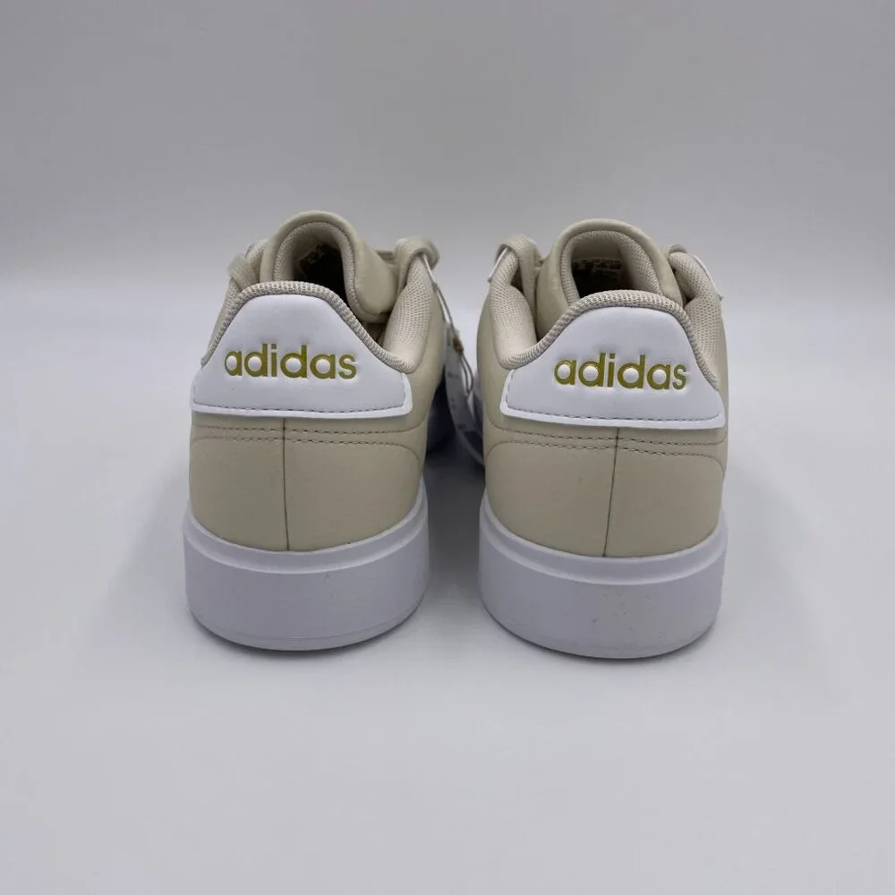 adidas Grand Court 2.0 Beige / White Womens Shoes - Picture 4 of 8